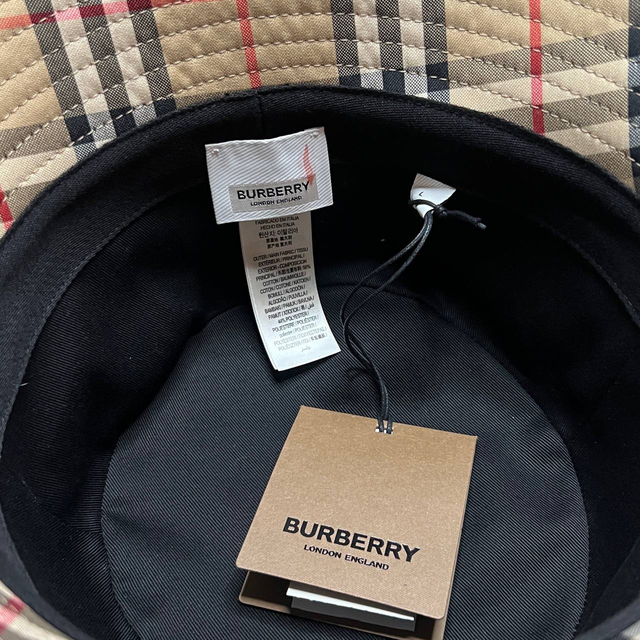 Burberry Bucket trama tartan